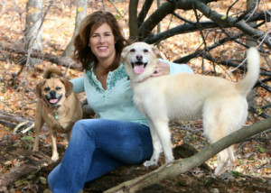 Life Coach Hilary with her two dogs